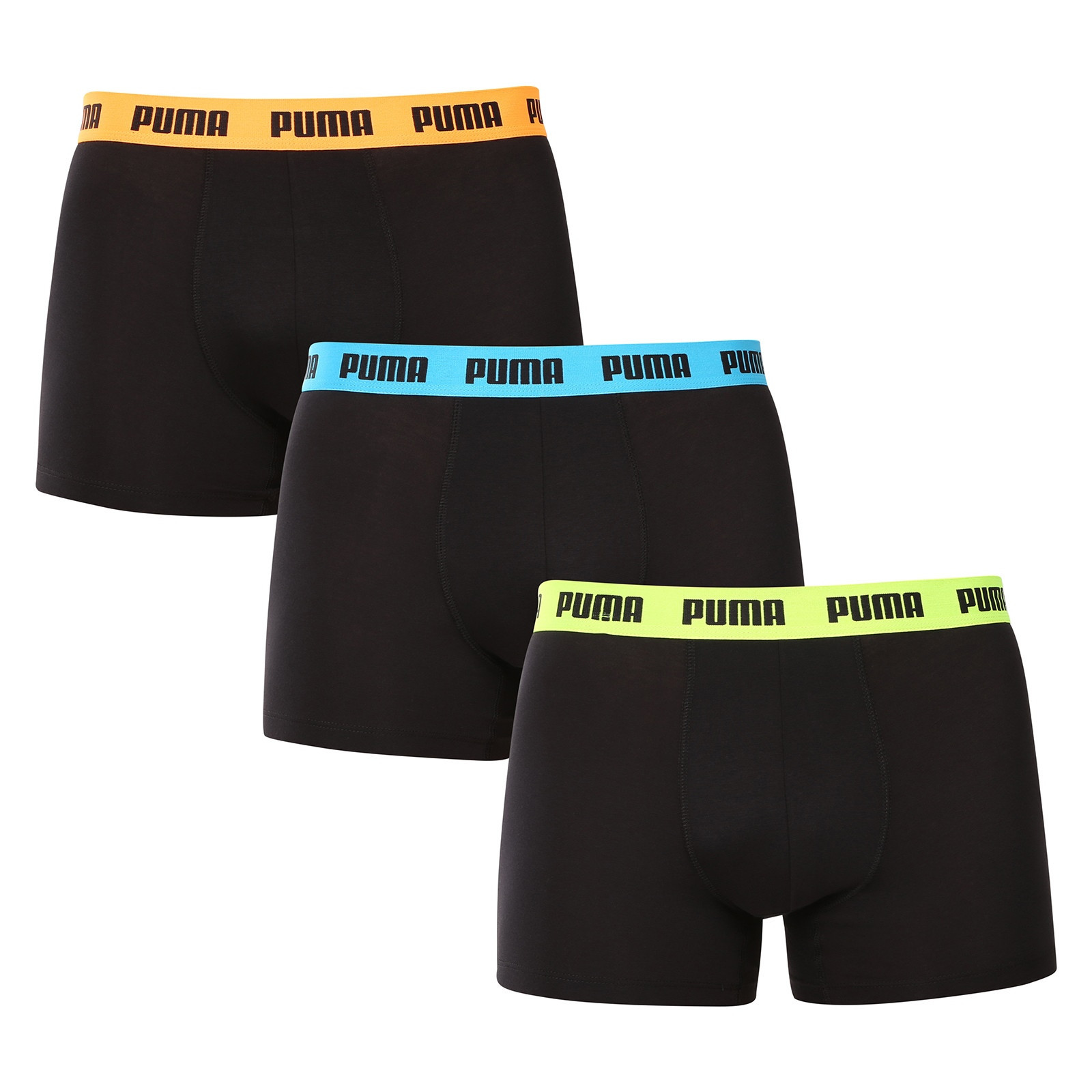 3PACK pánské boxerky Puma černé (701226820 006) L, trenky / trenýrky