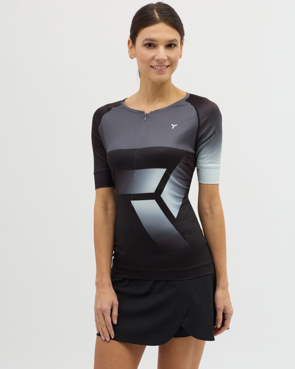 Dámský cyklistický dres silvini stabina černá s