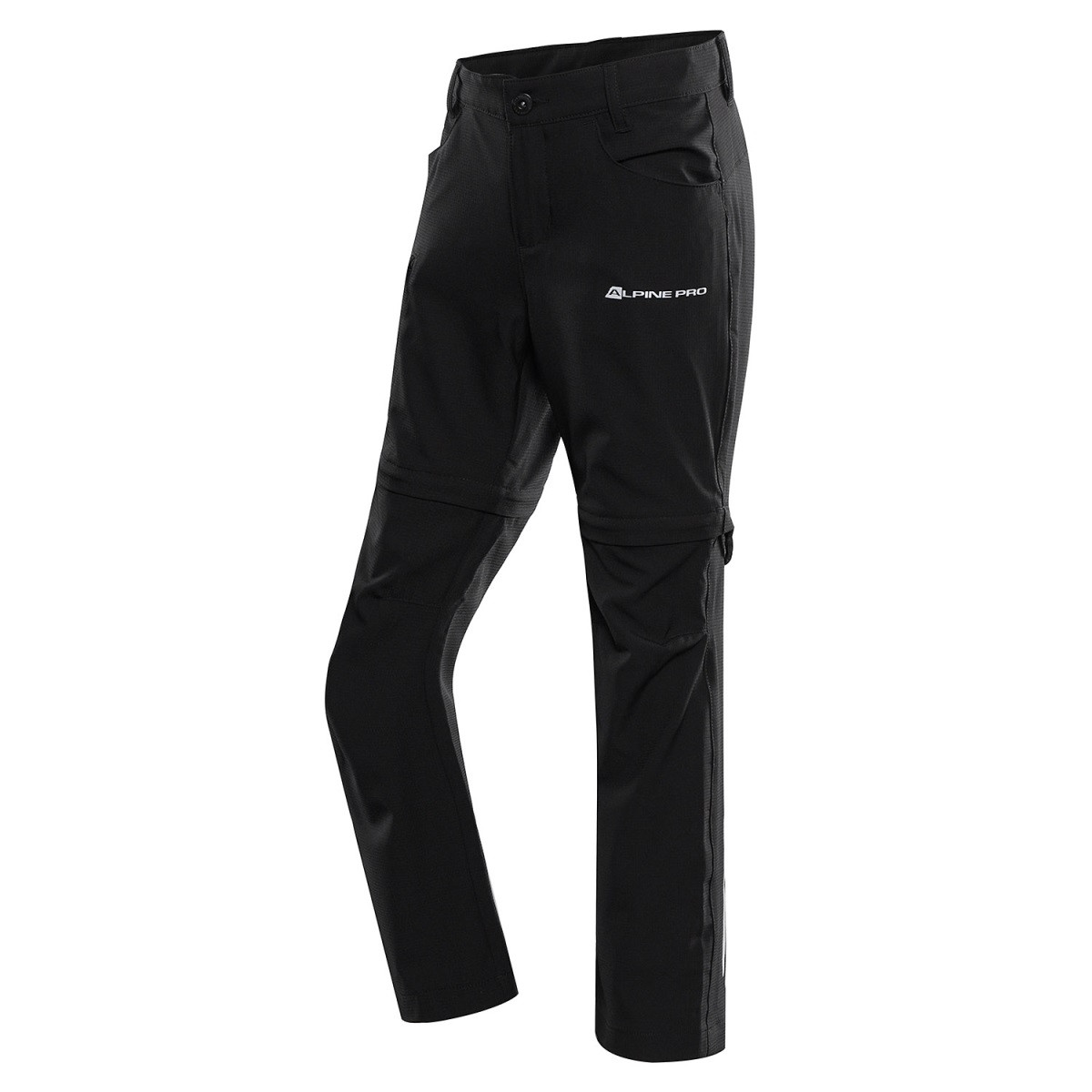 Dětské kalhoty s odepinatelnými nohavicemi alpine pro nesco 2 černá 104-110