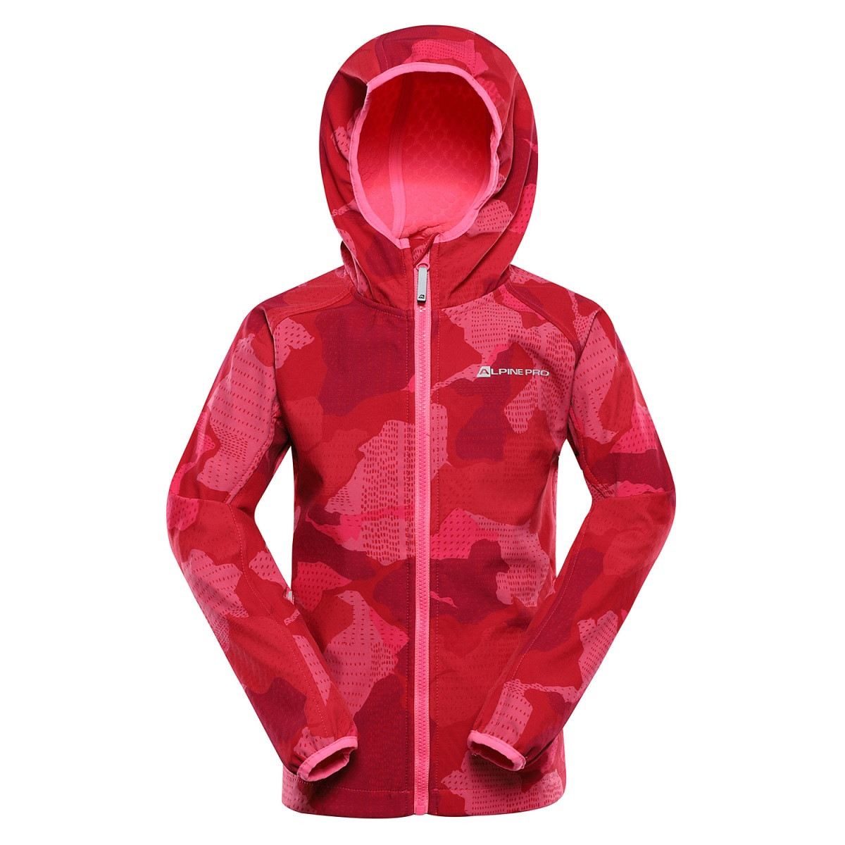 Dětská softshellová bunda s membránou alpine pro ezoro růžová 92-98