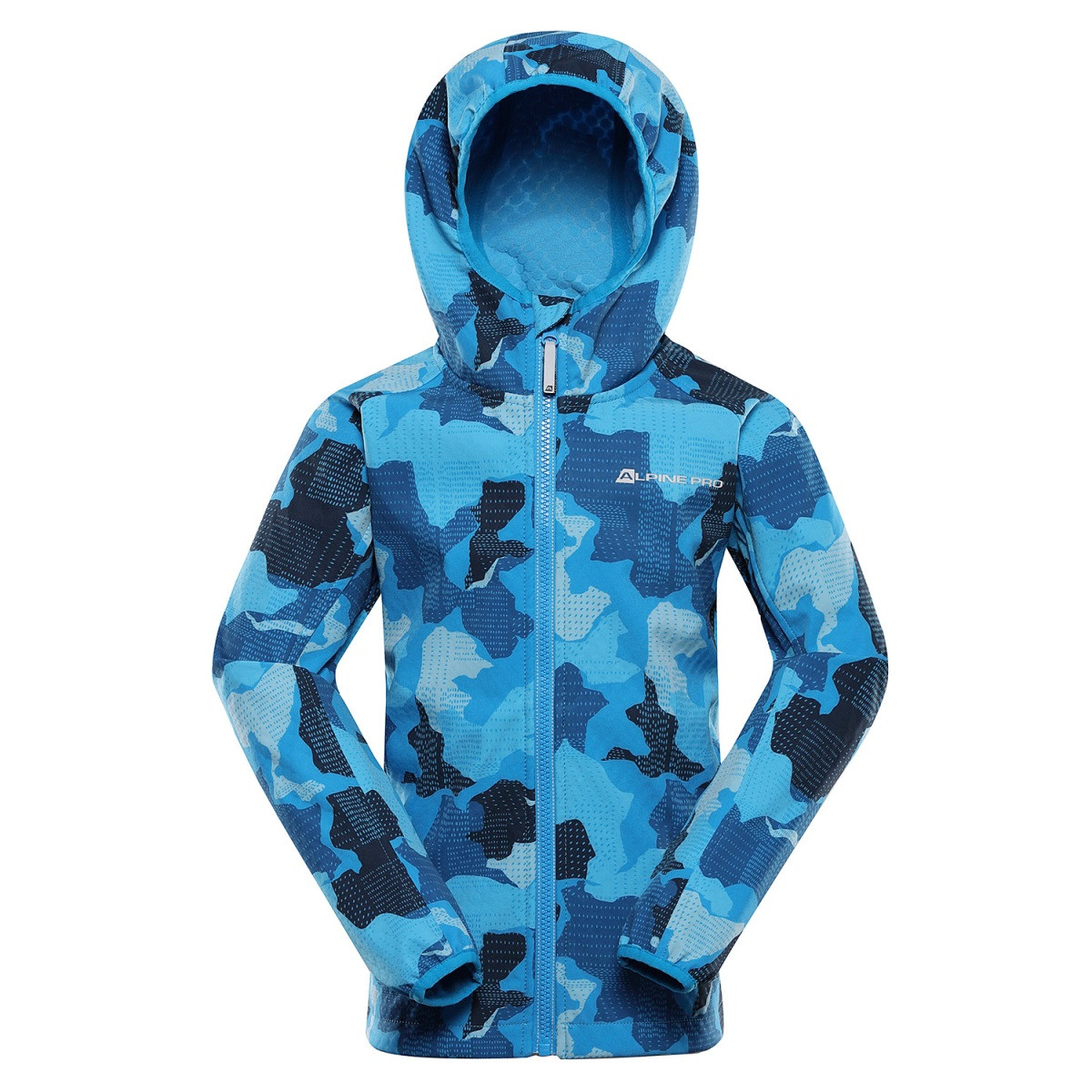 Dětská softshellová bunda s membránou alpine pro ezoro modrá 116-122