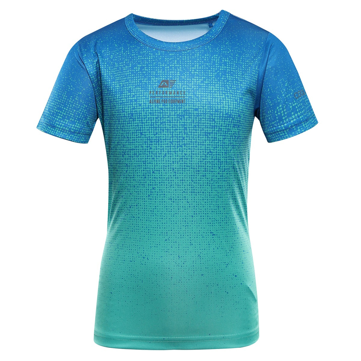Dětské rychleschnoucí triko alpine pro rifo modrá/tyrkysová 116-122
