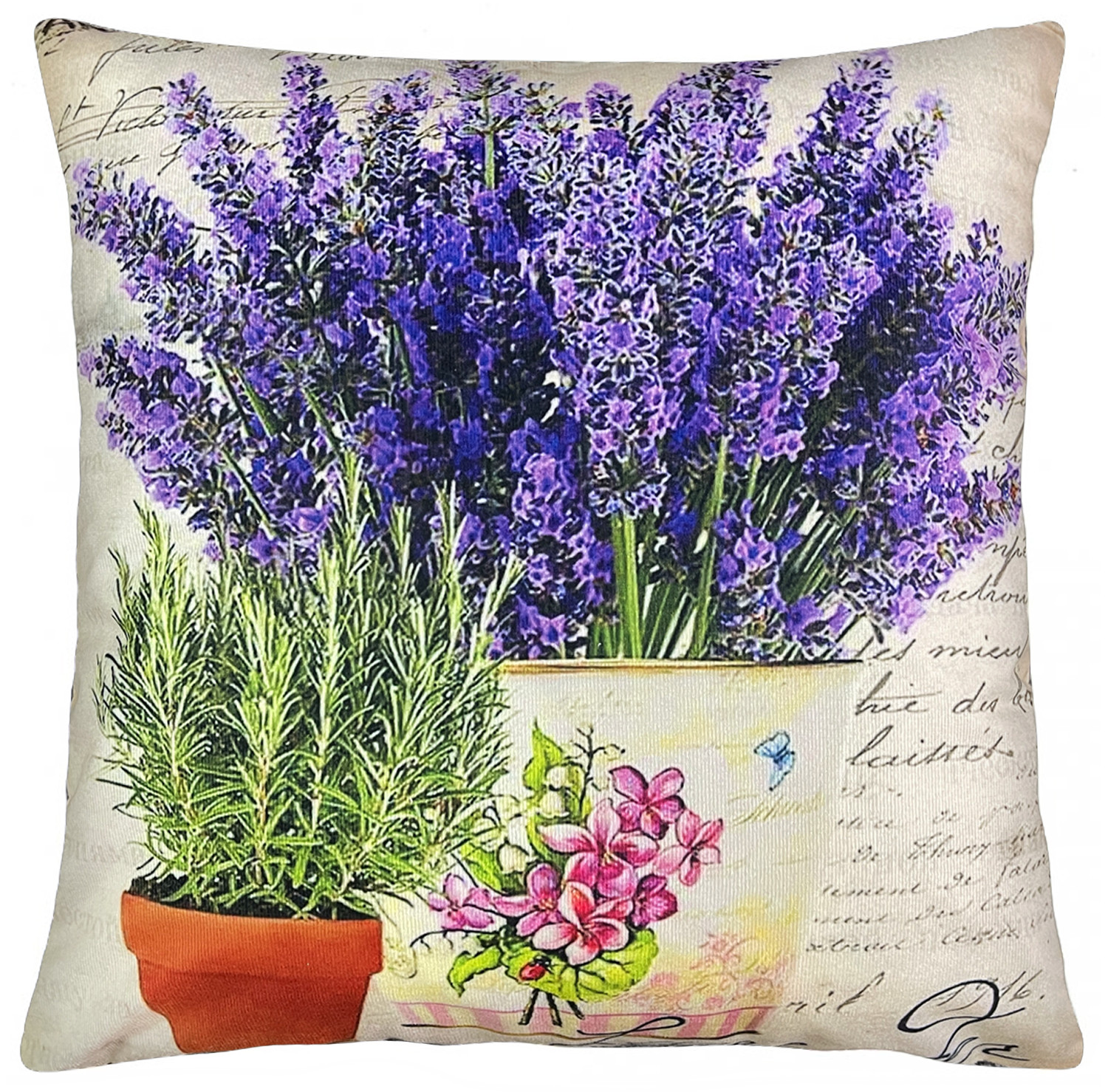 Dekorační polštář VINTAGE LAVANDA IV. 40x40 cm Mybesthome Varianta: Povlak na polštář, 40x40 cm
