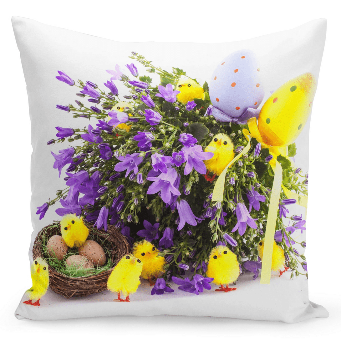 Velikonoční polštář EASTER FRIENDS I. 40x40 cm  Mybesthome Varianta: Povlak na polštář, 40x40 cm
