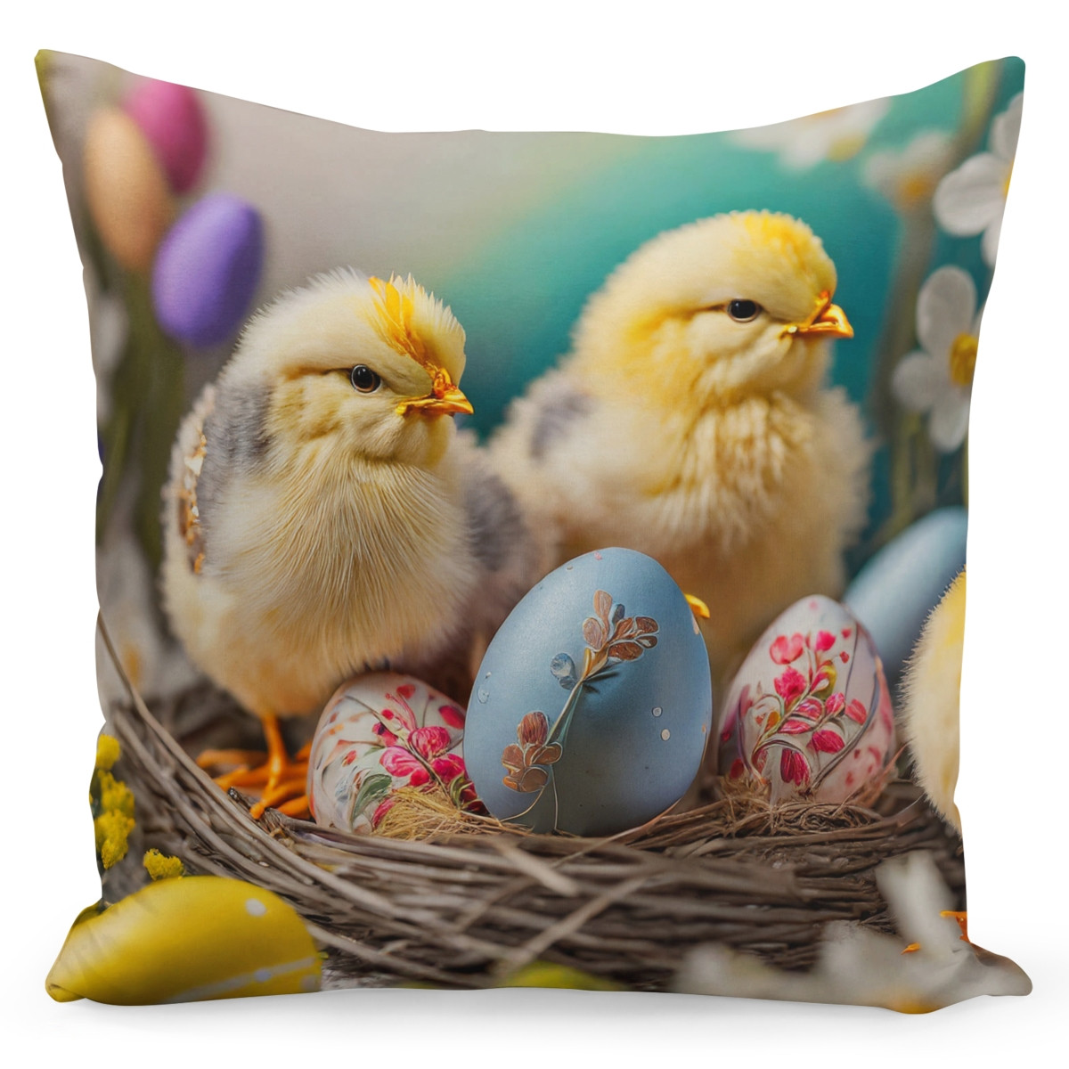 Velikonoční polštář EASTER FRIENDS II. 40x40 cm  Mybesthome Varianta: Povlak na polštář, 40x40 cm