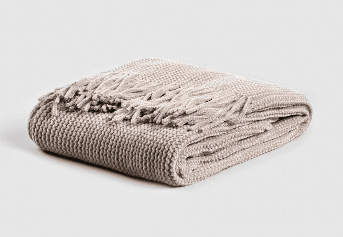 Mikrovláknový pléd | CHENILLE | žinylka šedá | 130x170 cm | 727955