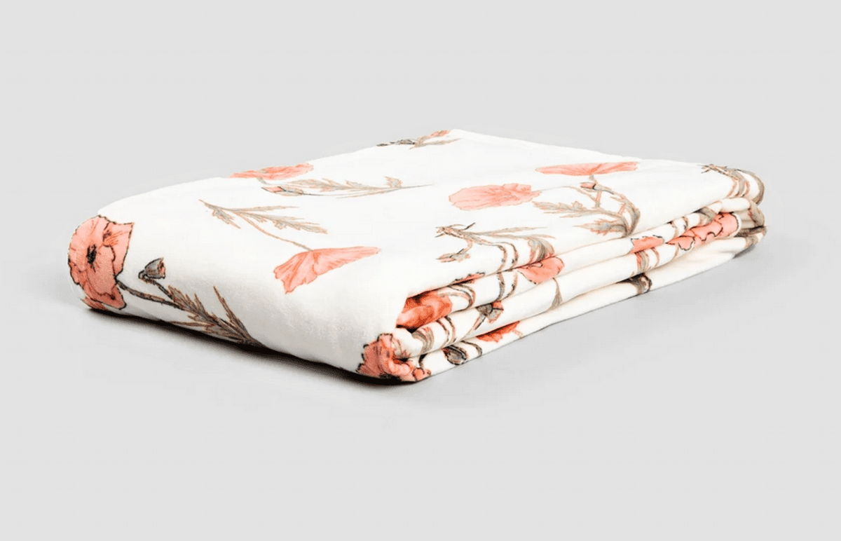 Mikrovláknový pléd | MEADOW FLOWERS | květinovým vzorem | 130X170 cm | 735837