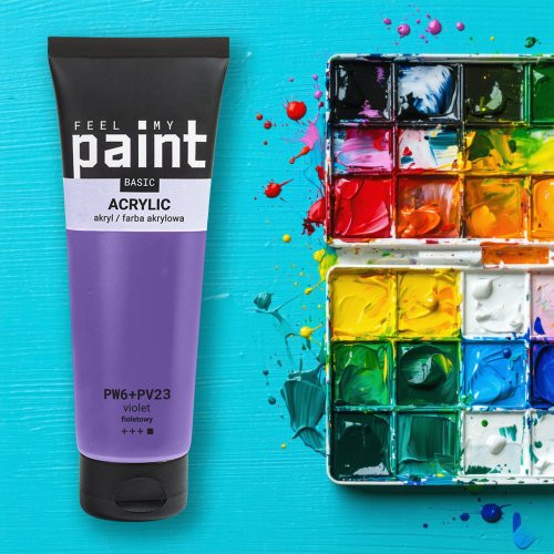 Akrylová barva FeelMyPaint 120 ml FIALOVÁ
