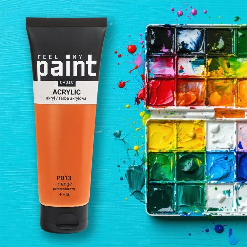 Akrylová barva FeelMyPaint 120 ml ORANŽOVÁ