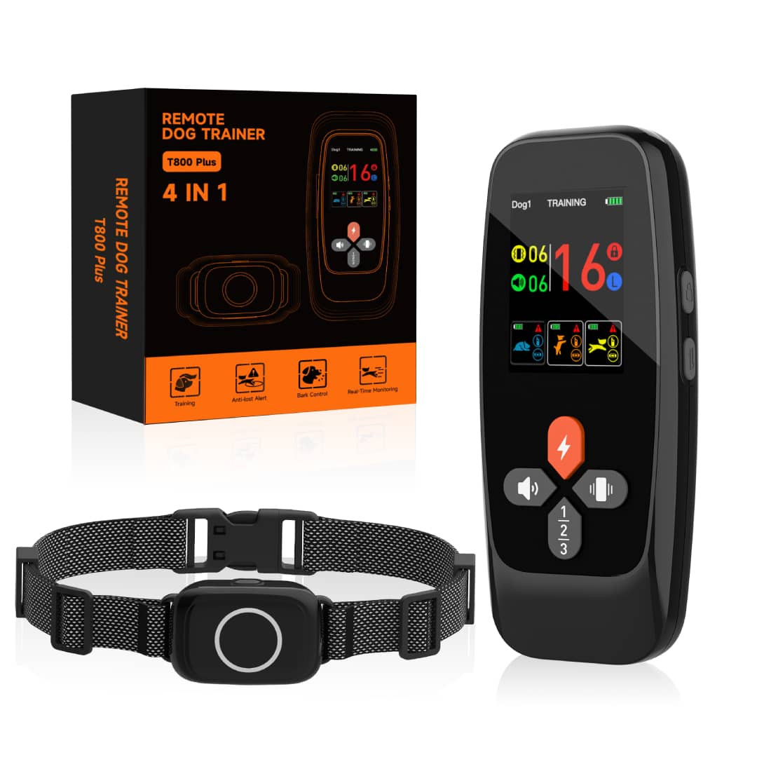 ✅PatPet T800Plus pro dva psy - Elektrický obojek 4v1