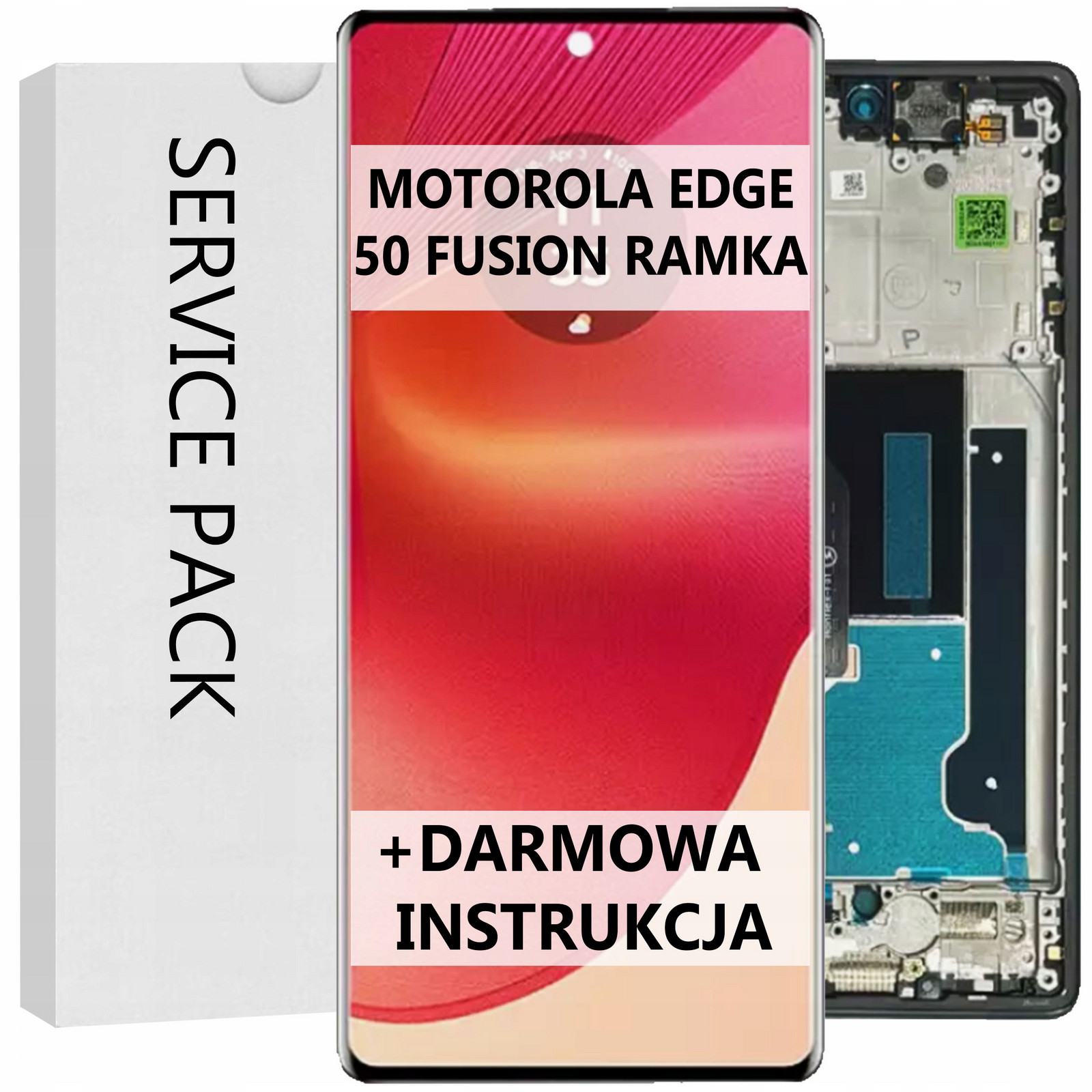 Service Pack Displej Pro Motorola Edge 50 Fusion Rámeček