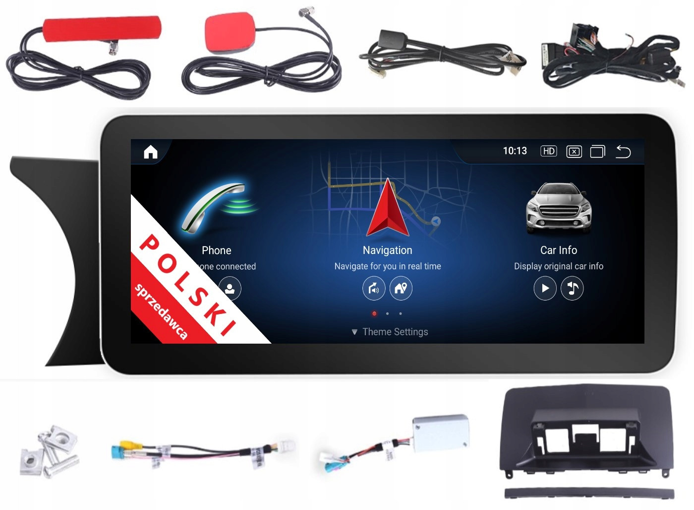 Navigační Monitor Android Mercedes-benz Třídy C W204 S662 4 Gb Carplay Lte