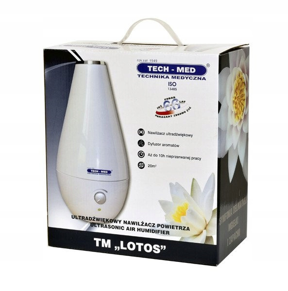 Ultrazvukový zvlhčovač Lotos bílý Tech-med