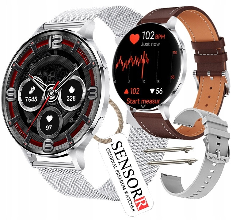 Chytré Hodinky Dámské Hodinky Hovory Tlak Puls Kroky 3 Proužky Tenké