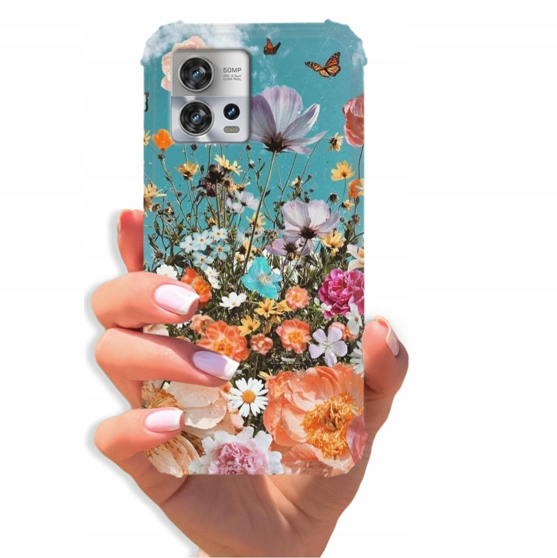 pouzdro Anti-shock Pro Motorola Edge 30 Fusion Jemné Ženské Květinové Vzory