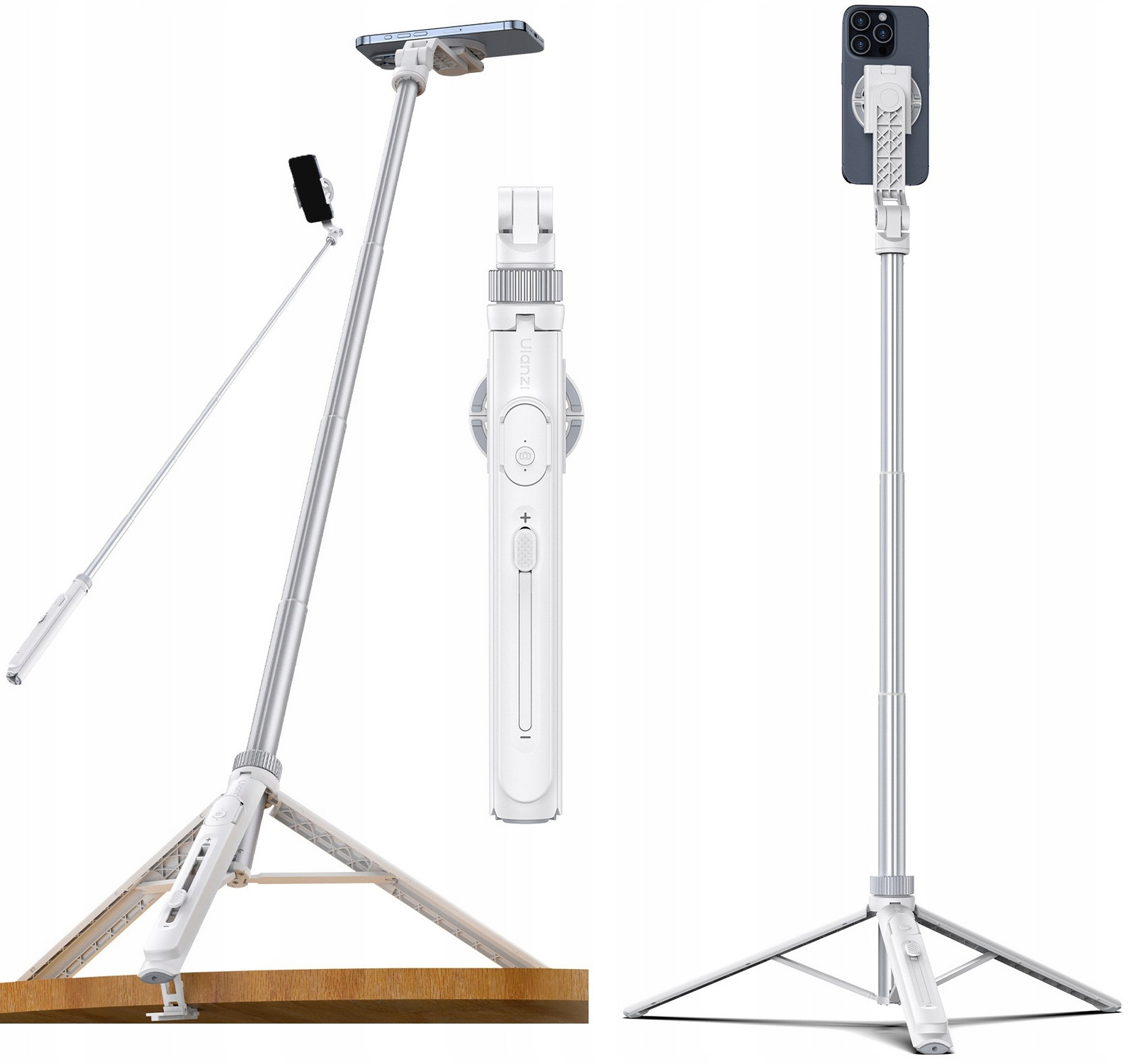 Selfie Stick stativ 144 cm na Magnet MagSafe pro telefon Pilot Ulanzi