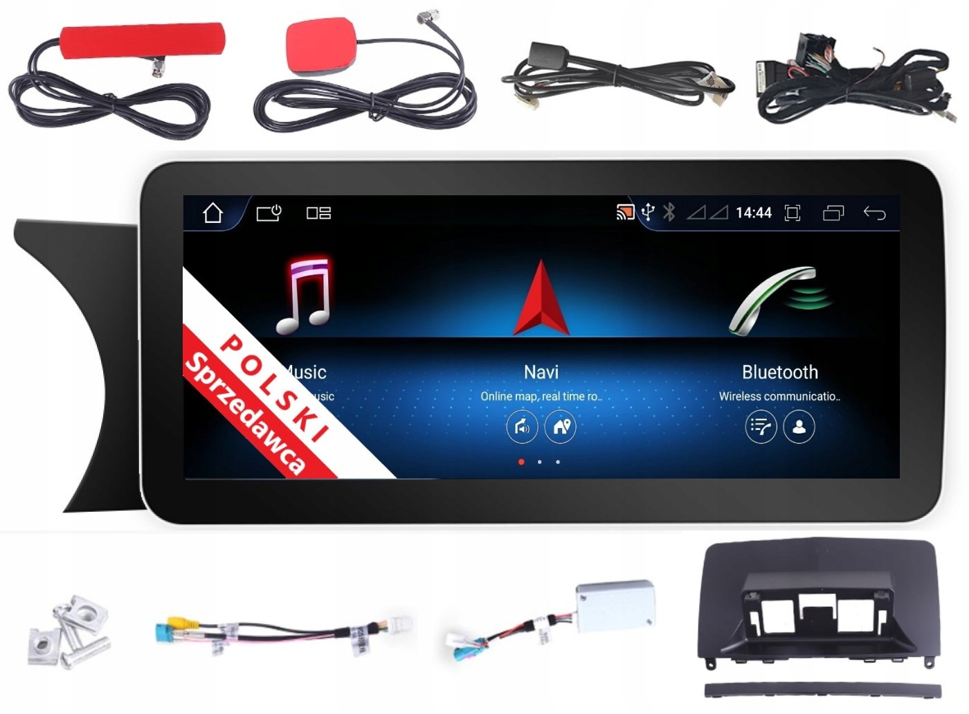 Monitor Android Navigace Mercedes-benz C W204 Ntg 4.0 2/32 Gb Carplay Lte