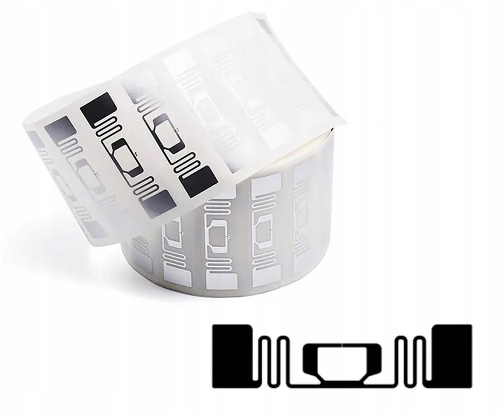 Samolepící samolepky s tagem Rfid Uhf 860-960 MHz 2500 kusů na roli