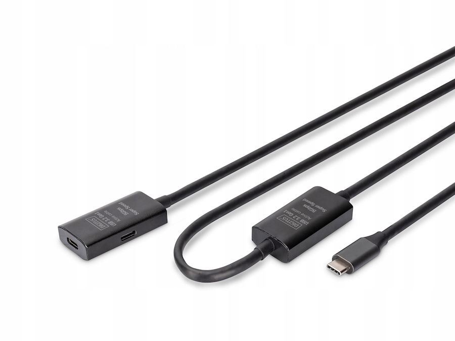 Prodlužovací kabel aktivní Usb-c Usb-c, Usb 3.2 Gen1, 5Gbps, 10m Digitus