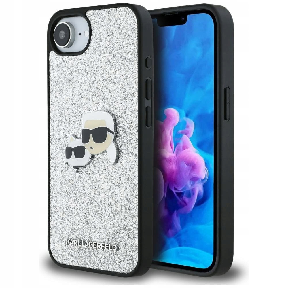 Karl Lagerfeld Glitter pouzdro Brokátové pouzdro pro iPhone 16e