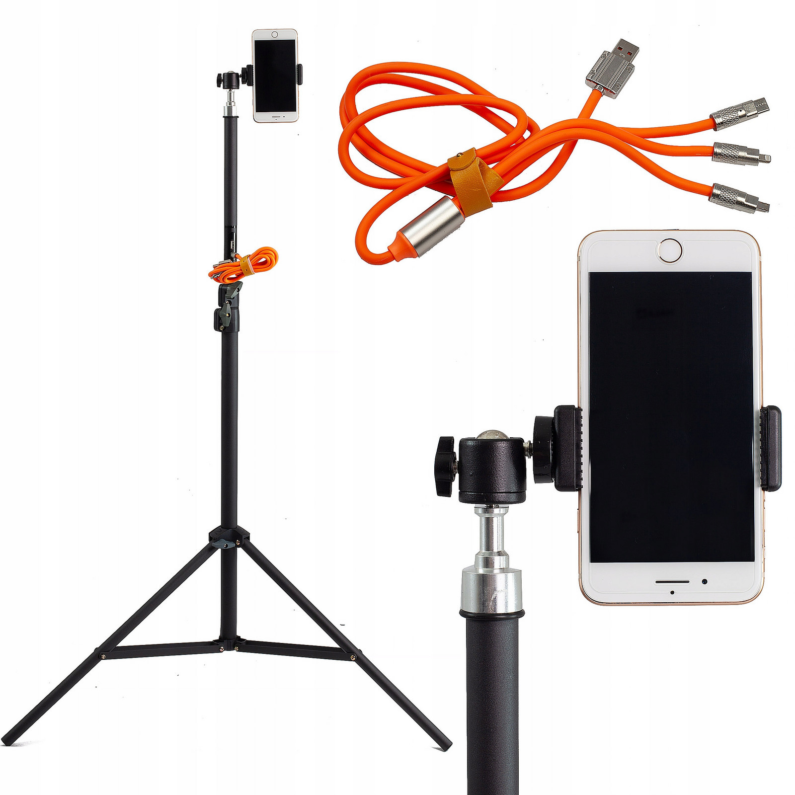 Studiový stativ Usb Powerbank držák na smartphone