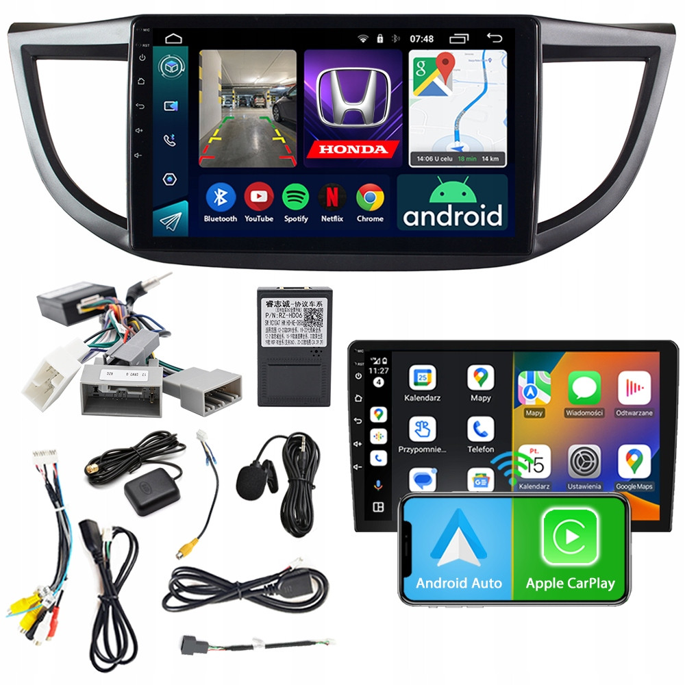 Rádio Navigace Android RS-305 Honda Cr-v IV 2012-2017 2GB 9