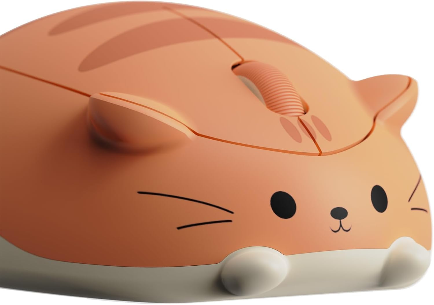 Oranžová Bezdrátová Myš 2.4 GHz Akko Cat Theme Mouse Kočičí Myš