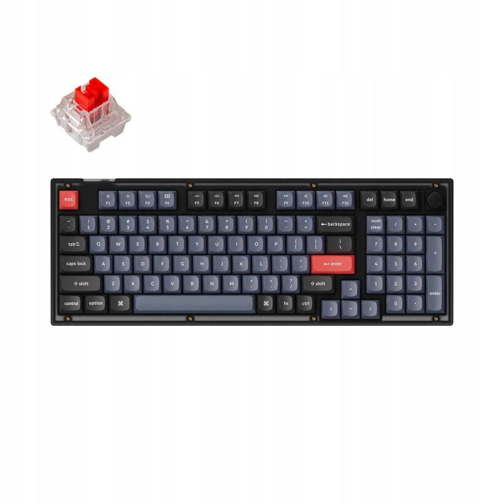 Keychron V5 Qmk Kabelová mechanická klávesnice K Pro Red Knob V5-C1