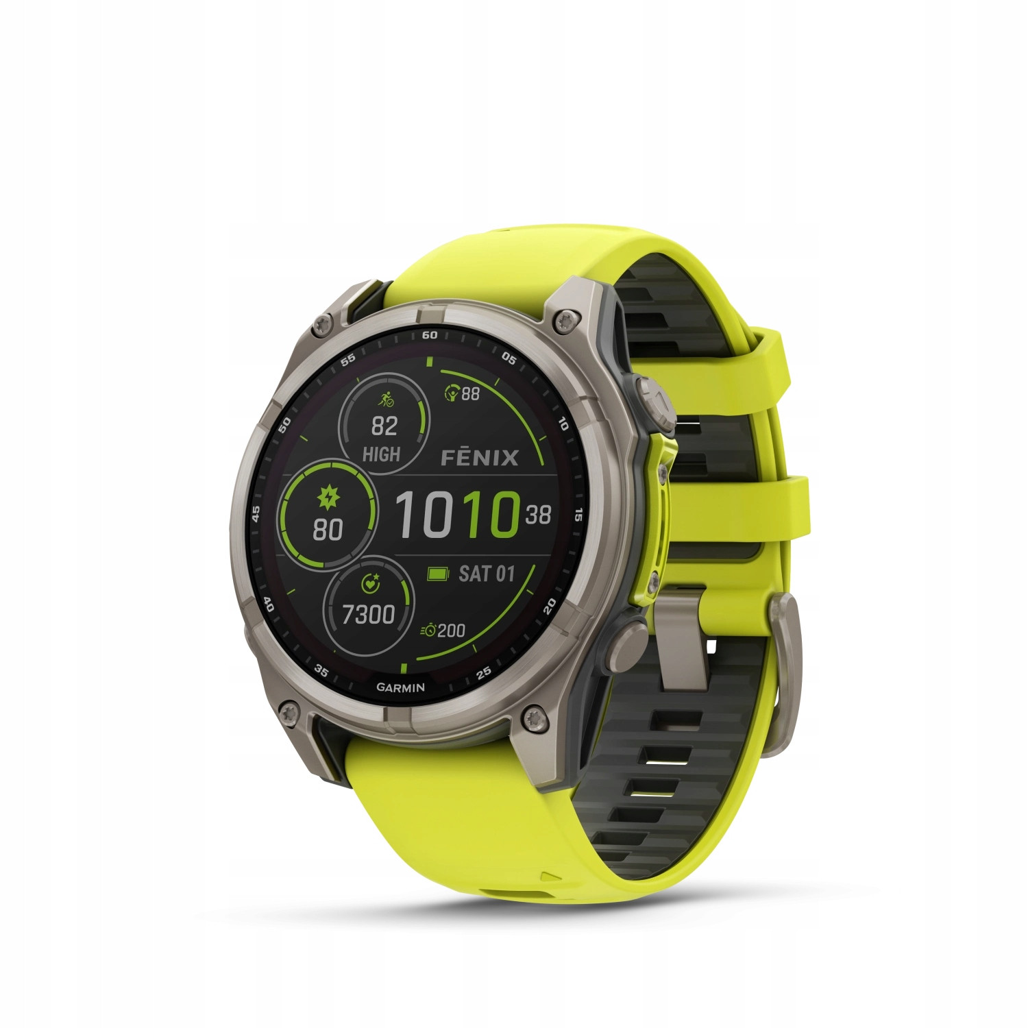 Garmin fenix 8 - 51 mm Solar Sapphire chytré hodinky Titanium Yellow/Graphite 51 mm