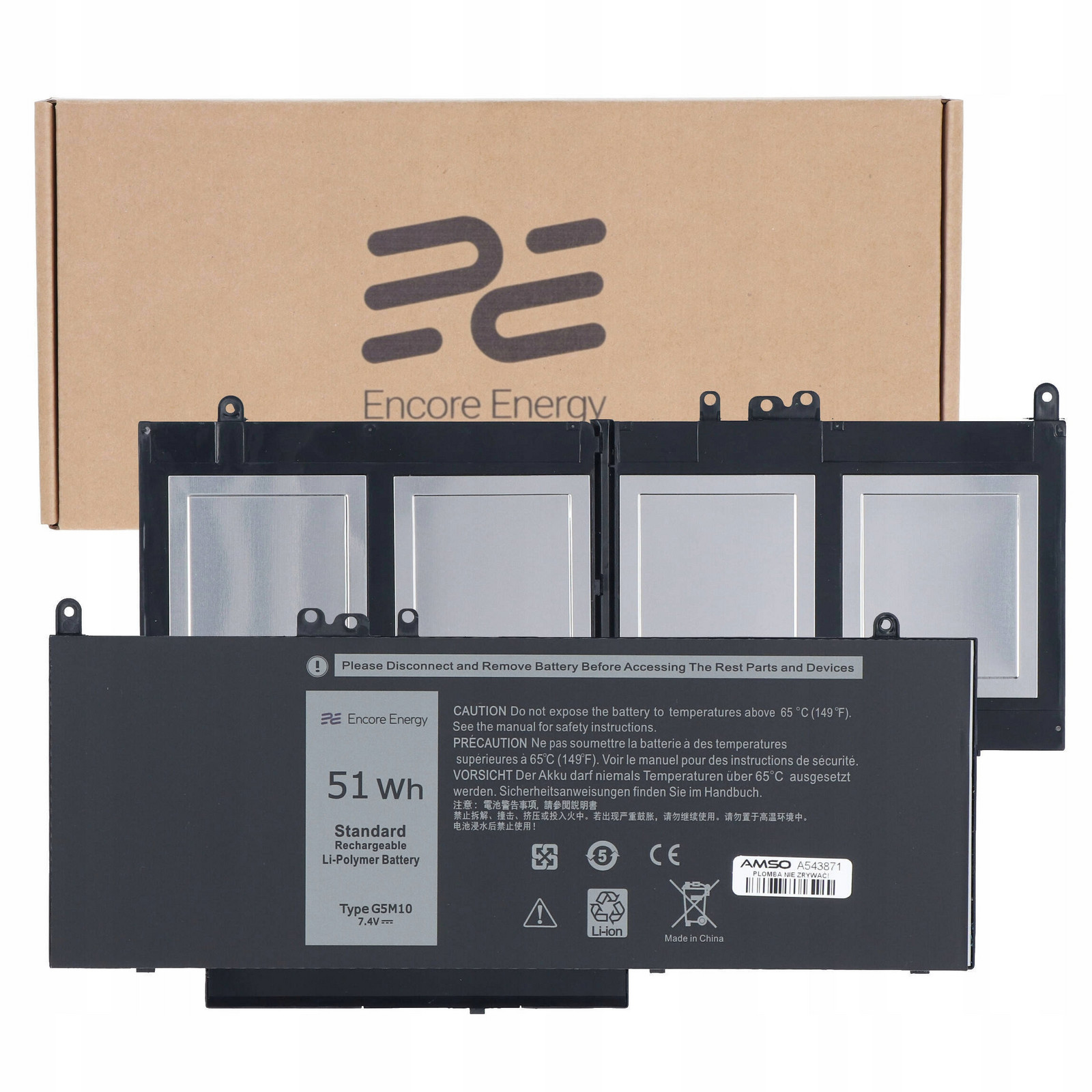 Baterie do notebooku Dell Latitude E5450 E5550 6900mAh G5M10 Encore Energy