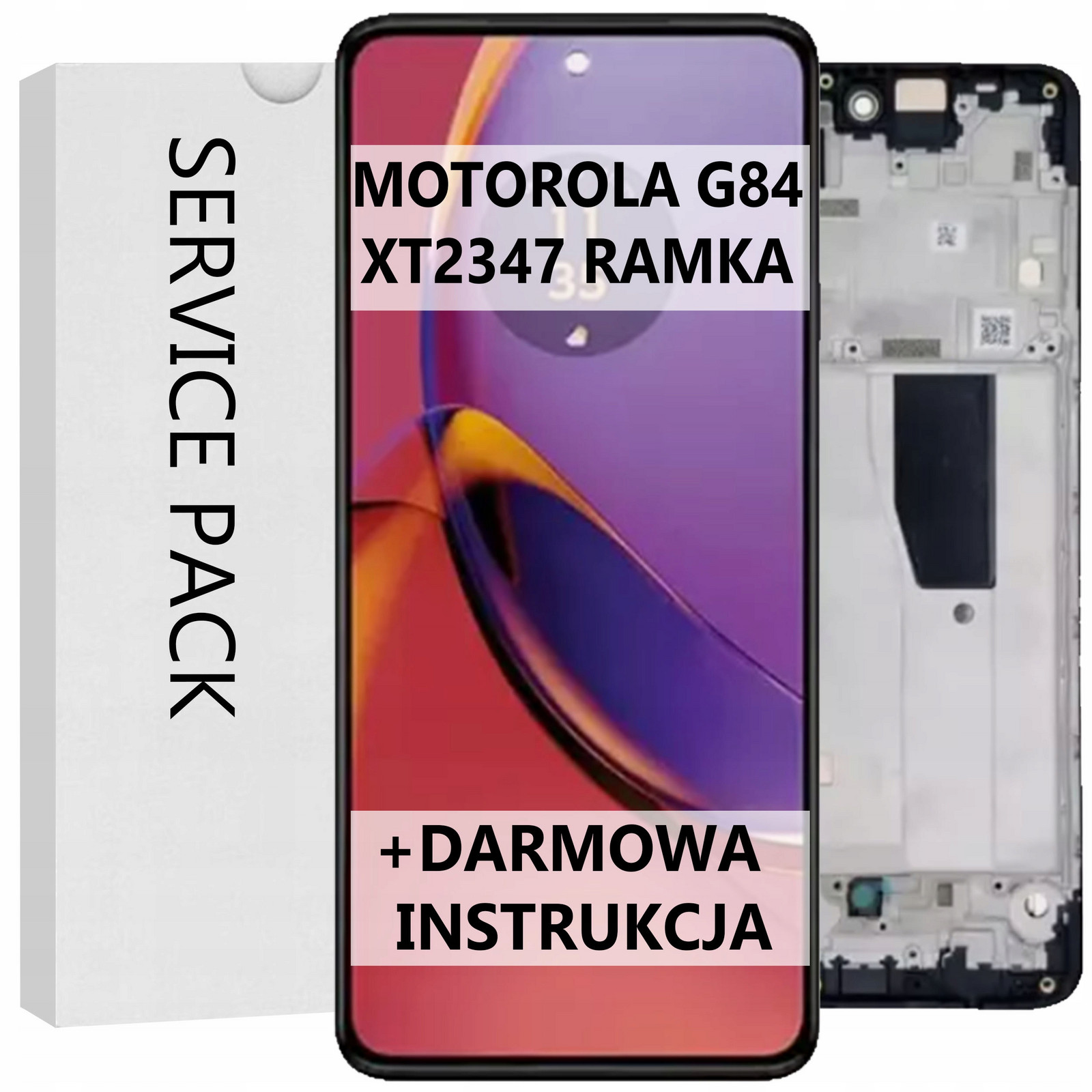 Service Pack Displej Pro Motorola Moto G84 XT2347 Rámeček