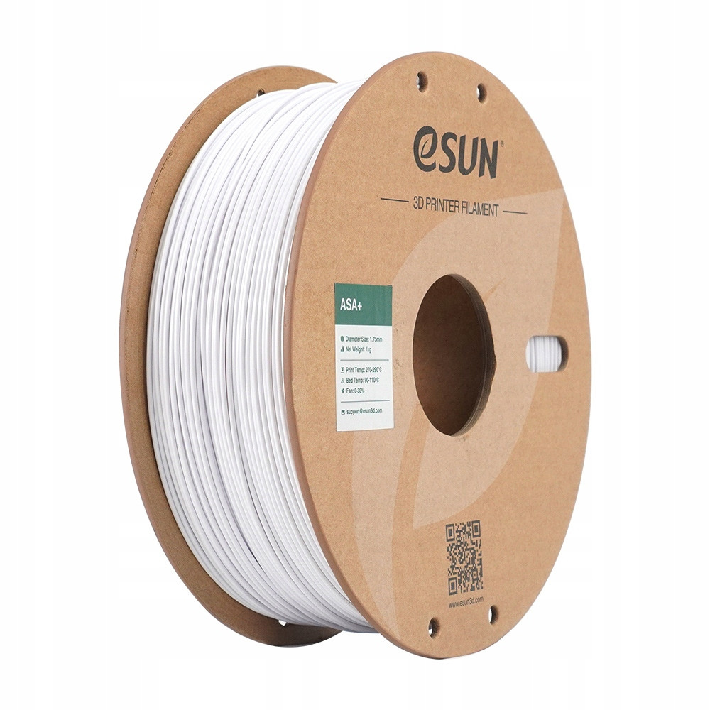 eSUN Asa+ Filament studená bílá 1.75 mm 1000 g papírová cívka