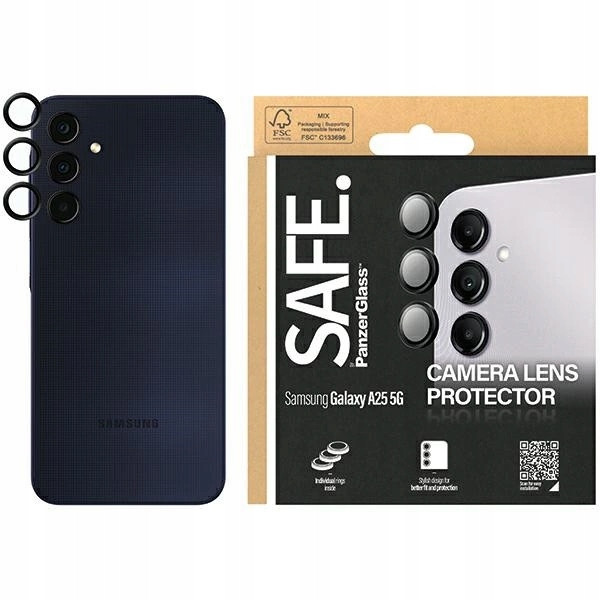 Kryt fotoaparátu Safe by PanzerGlass Samsung Galaxy A25 5G s černým rámečkem