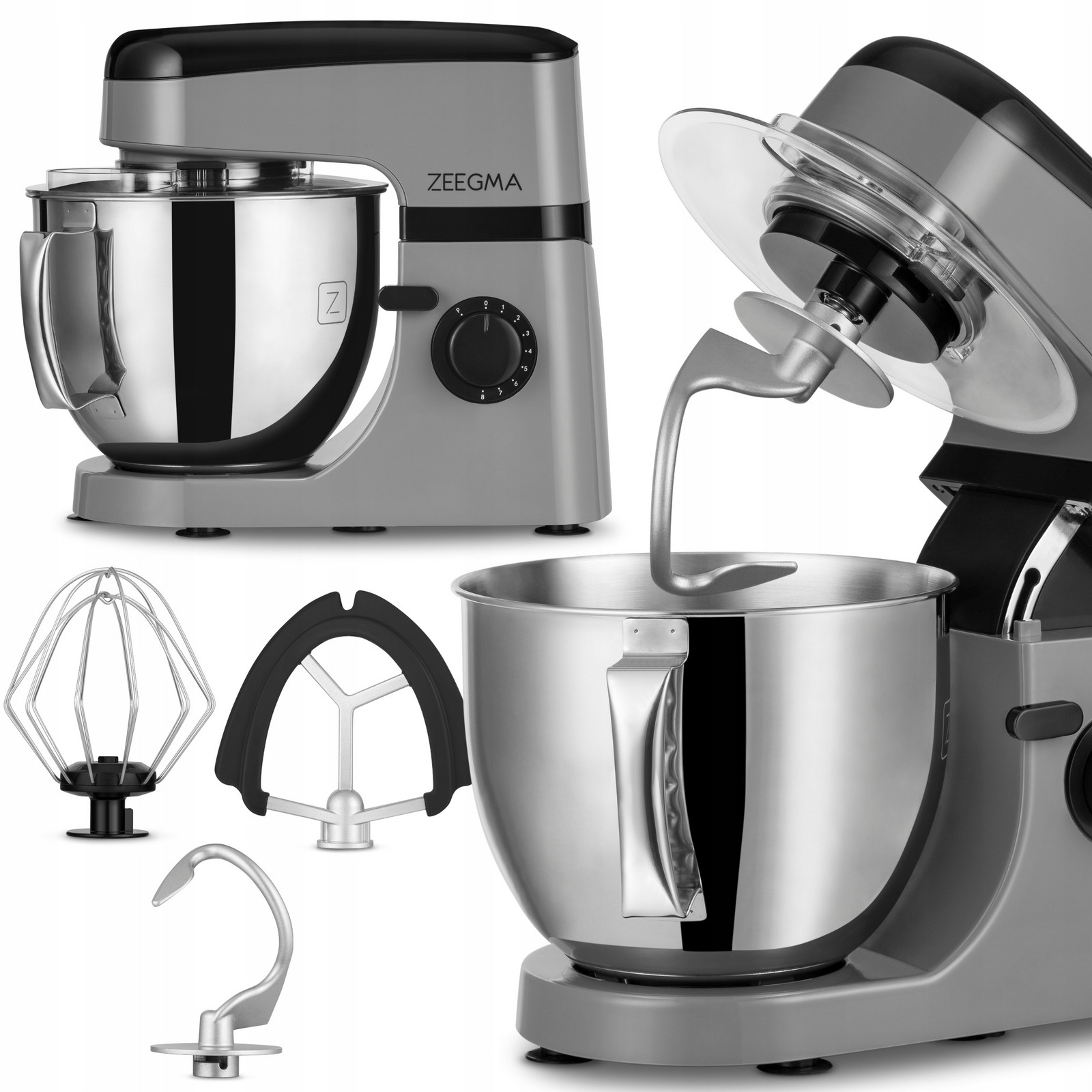 Kuchyňský Robot Planetární Mixér Zeegma 5L 1800W Multifunkční