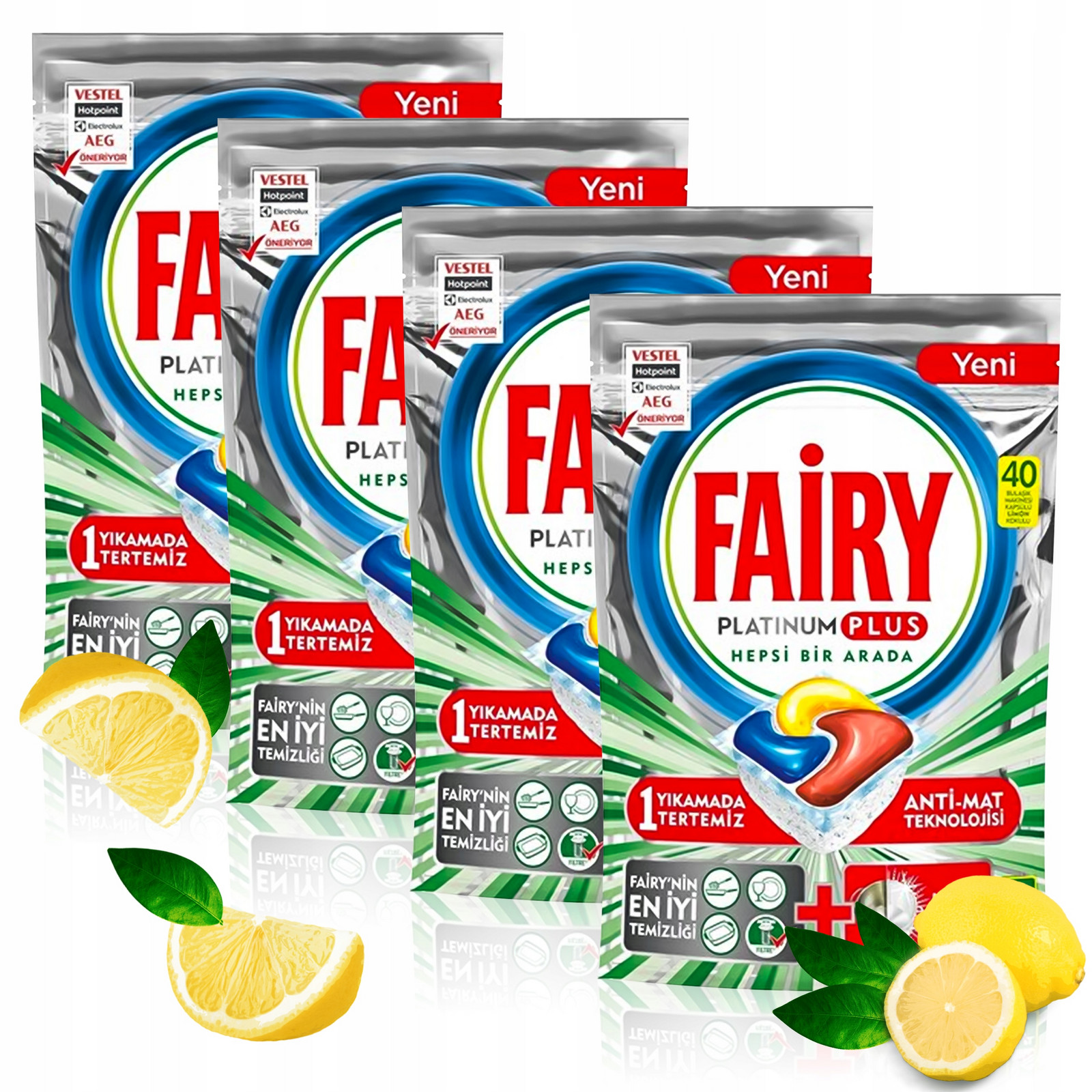 Kapsle do myčky nádobí Fairy Platinum All in One Plus 160 Kusů