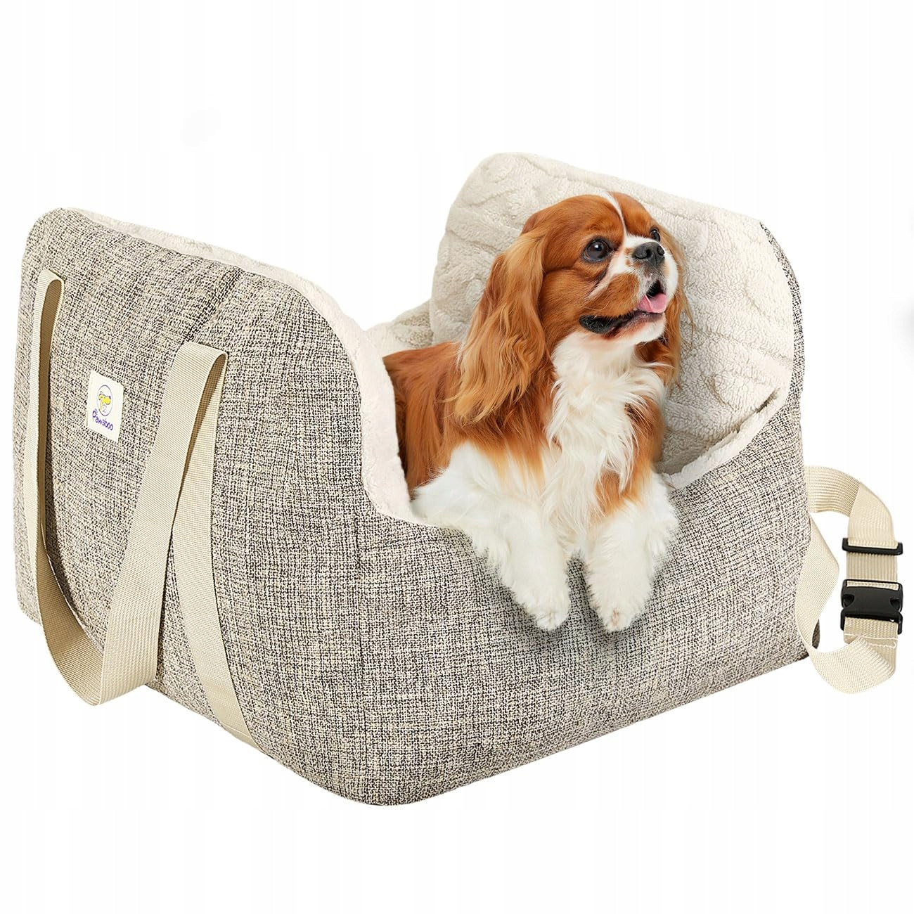 Pawaboo Autosedačka pro malé psy s pásem a polštářem