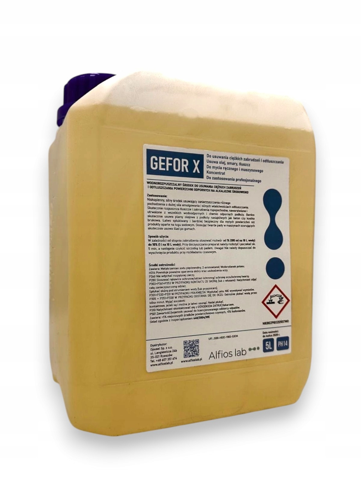 Gefor X 5L Prostředek Na Těžké Znečištění A Odmašťování Kotníků, Silný