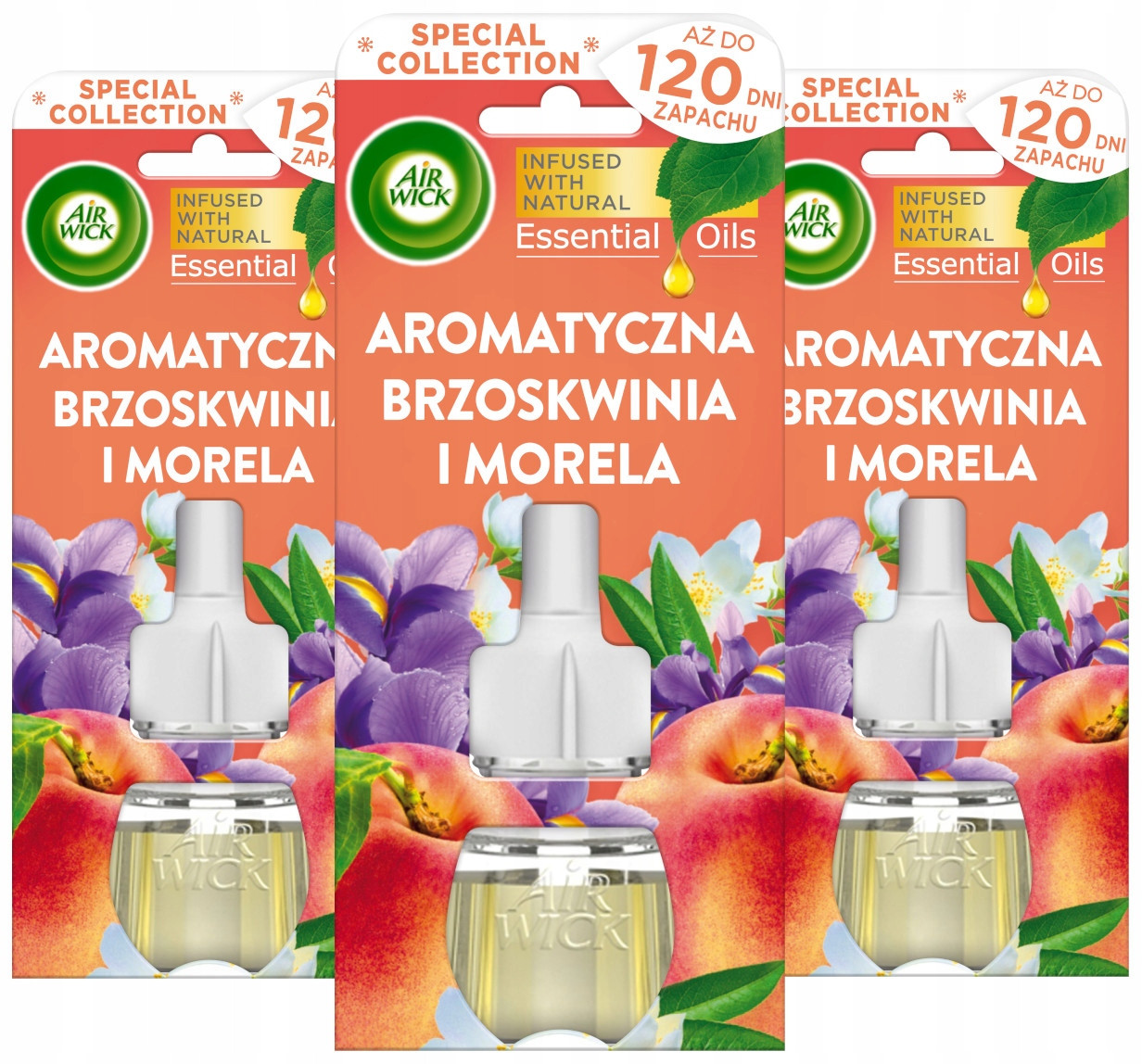 Sada Air Wick Elektrický osvěžovač Mango Broskev náplň 3 x 19 ml