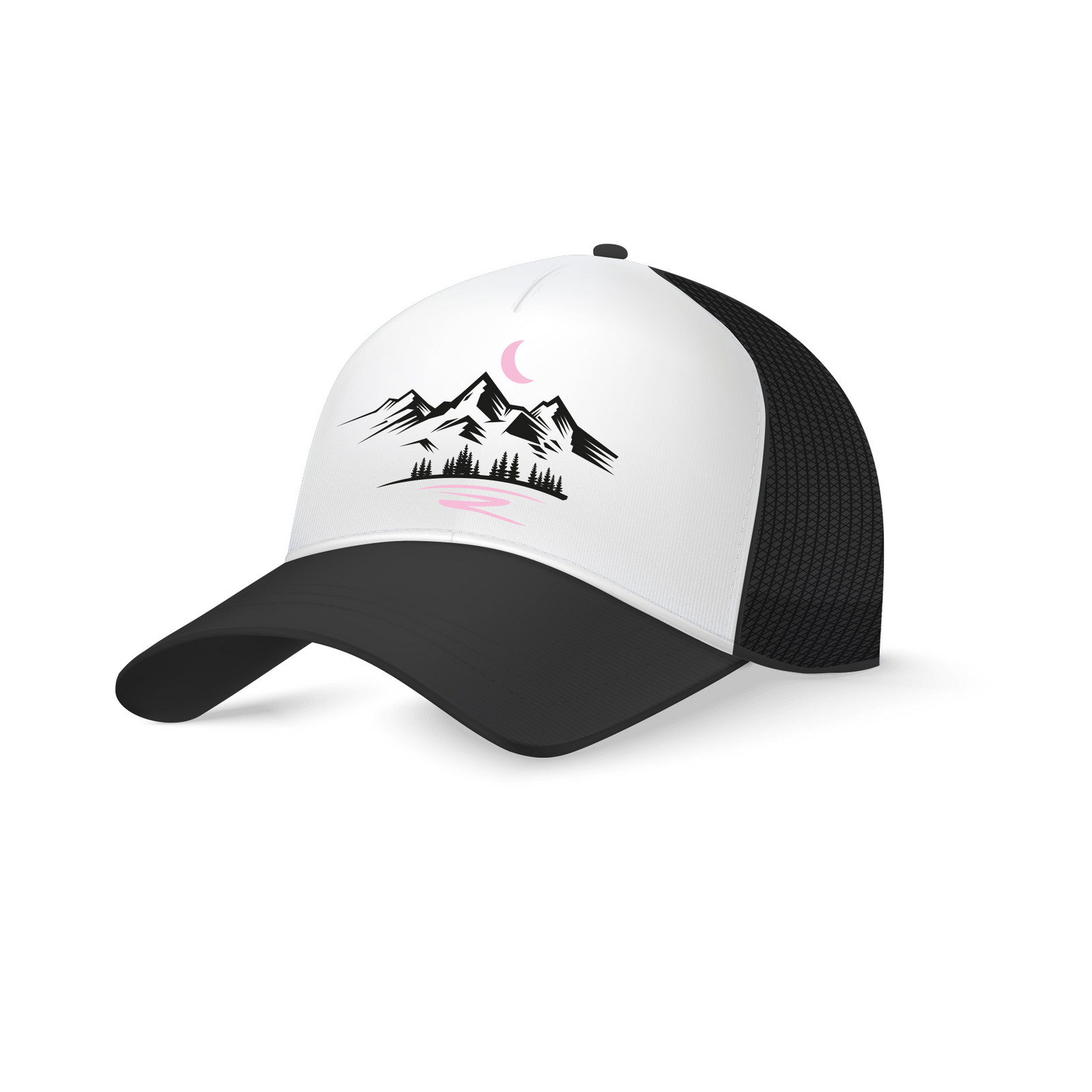 Kšiltovka Štíty hor, růžový měsíc