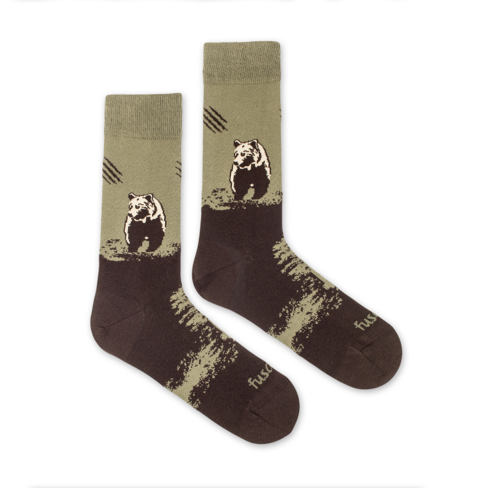 Ponožky Medvěd tatranský zelený