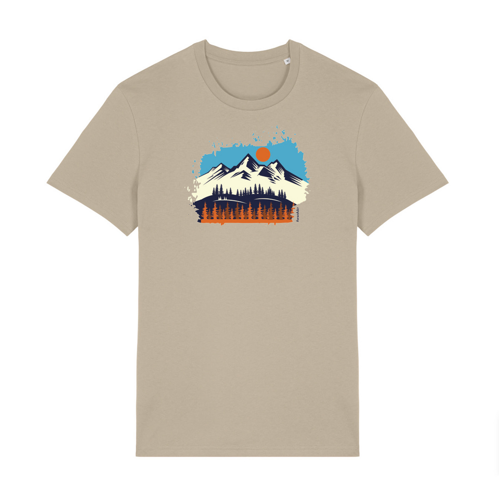 Tričko Hory mě volají béžově hnědé