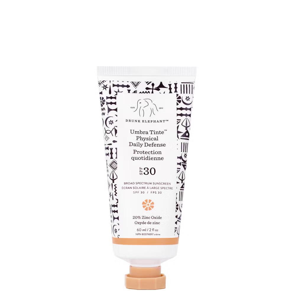 Drunk Elephant Tónovaný pleťový krém na opalování SPF 30 Umbra Tinte (Physical Daily Defense) 60 ml