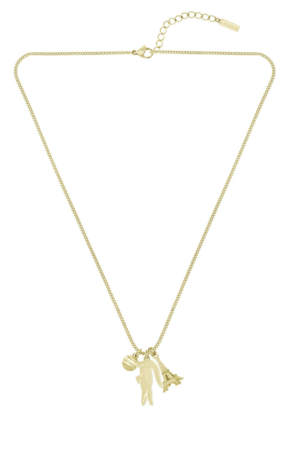 Lacoste Dámský pozlacený náhrdelník z oceli Umpire 2040454