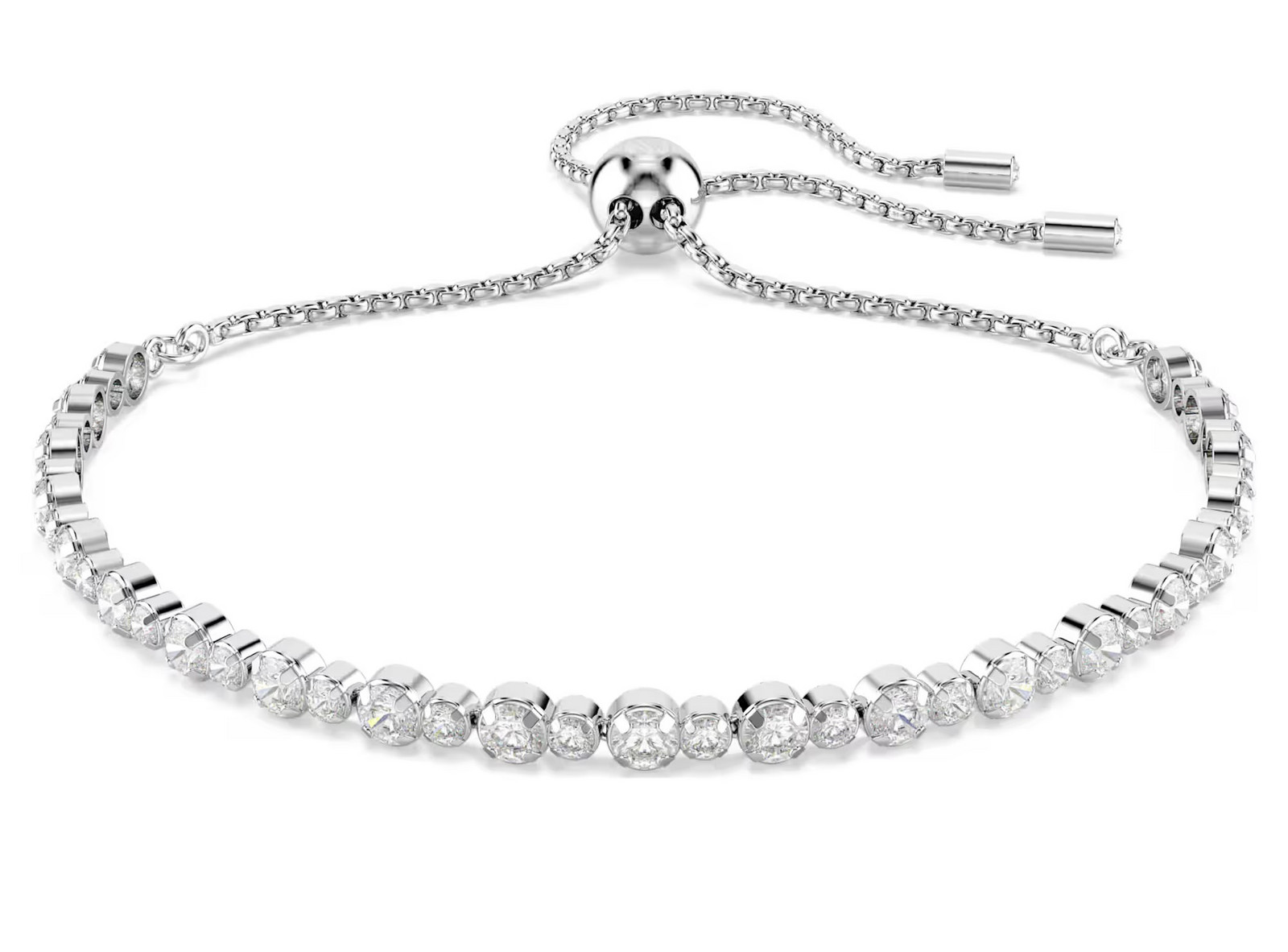 Swarovski Blyštivý náramek se zirkony Tennis Matrix 5677813