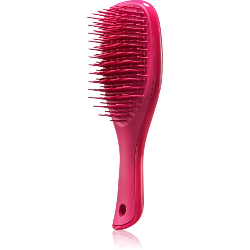 Tangle Teezer The Ultimate Detangler Mini plochý kartáč na rovné a kudrnaté vlasy Electric Raspberry 1 ks