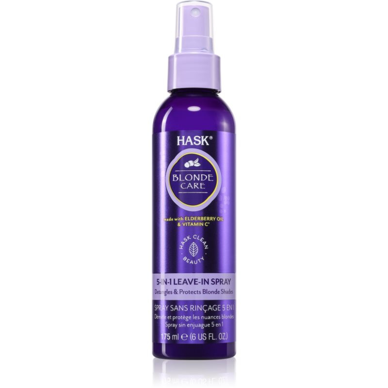 HASK Blonde Care 5-in-1 Leave-In Spray bezoplachový sprej pro blond vlasy 175 ml