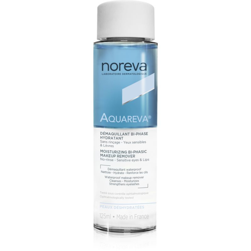Noreva Aquareva Moisturizing Bi-Phasic Makeup Remover dvoufázový odličovač make-upu 125 ml