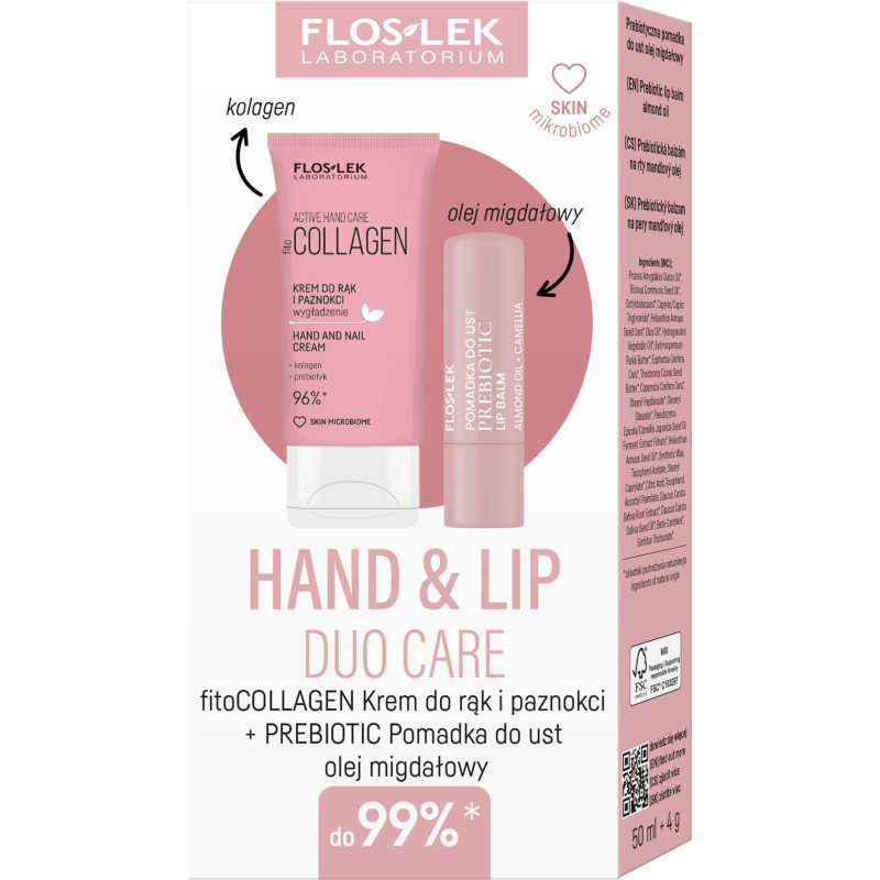 FlosLek Laboratorium Set Hand & Lip dárková sada