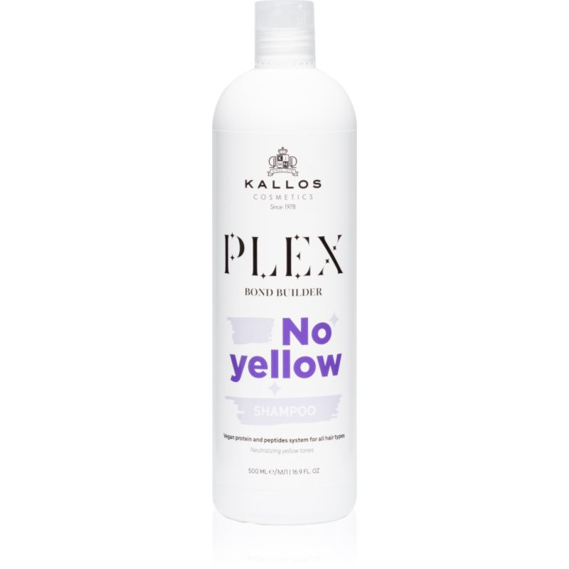 Kallos Plex No Yellow šampon neutralizující žluté tóny 500 ml
