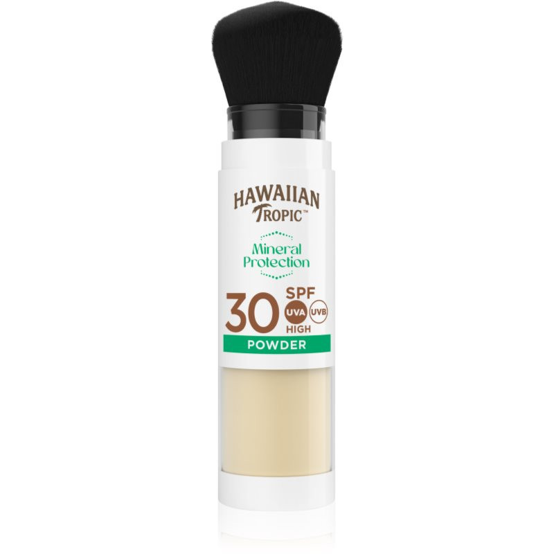 Hawaiian Tropic Mineral Protection Powder Brush ochranný voděodolný opalovací pudr SPF 30 4.25 g